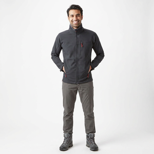 Vestes de sport et de randonnée pour hommes avec logo personnalisé, softshell, fermeture éclair intégrale, col montant, imperméables, rembourrage en coton - Product Image 1