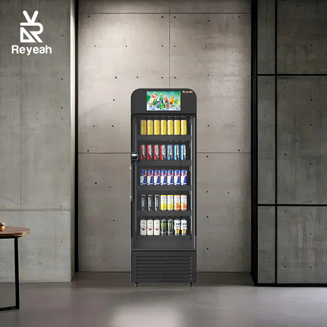 Visual and Gravity Recognition Smart Fridge AI Combo Vending Machine Cooler Locker Open Door Vending Machines