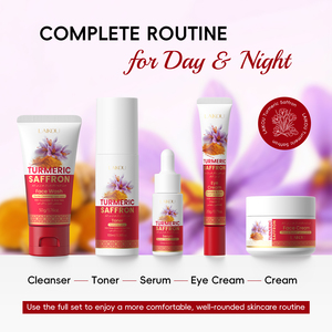 Nettoyant visage LAIKOU au curcuma, safran, concombre et aloe vera 50g, hydratant, nourrissant, nettoyage doux - Product Image 6