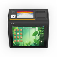 Mesin POS pintar D3 Mini kasir Desktop Android dengan Printer pemindai 2D dan NFC untuk Cafe