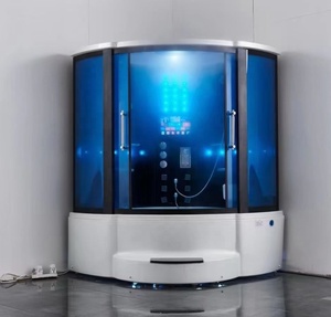 Moderne Bien-être <span class=keywords><strong>Spa</strong></span> Hydro Thérapie Hammam En Alliage D'aluminium Vapeur Humide Cabine De Douche En Verre Enceinte pour Villas Usine Vente Vapeur - Product Image 2