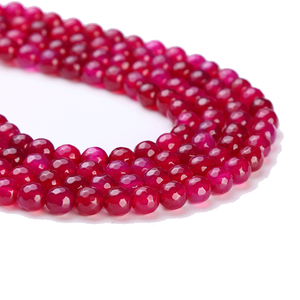 Pierres précieuses naturelles à taille brillante pour la fabrication de bijoux, perles d'agate et de cornaline de 8 mm et 3 mm de hauteur - Product Image 5