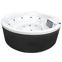 Jacuzzi Redondo para 6 Personas, Moderno, de Acrílico, para Hidroterapia, para Hoteles y Resorts
