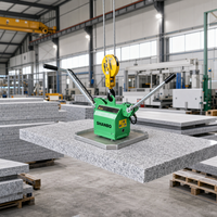 Lève-poids électrique à ventouse de 200 kg, lève-pavés portable à ventouse, patins de levage pour pavés, pierres, béton, travaux de construction routière