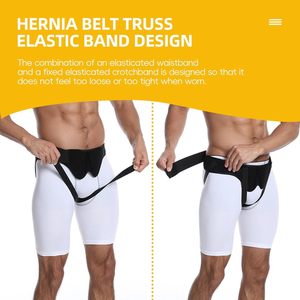 Ceinture de soutien inguinal pour hernie, bande de compression et de fixation unilatérale, noire MZSNSQ-109 - Product Image 5