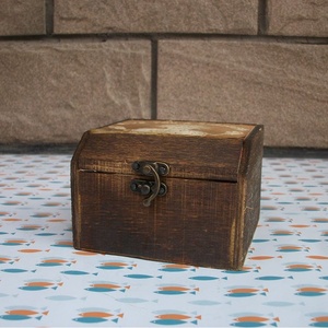 Surprise de noël Blague drôle Boîte <span class=keywords><strong>En</strong></span> Bois Rustique Blague Peur Jouet Boîte - Product Image 6