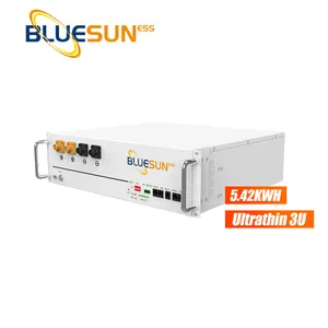 太阳能系统用蓝太阳锂电池48v太阳能电池备用12v电池锂