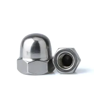 Chinese Factory Supply Stainless Cap Nut Hexagon Domed End Cap Nuts M6 Flange Dome Cap Nut