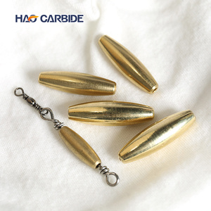 Plombs de pêche à la traîne en laiton, lest <span class=keywords><strong>torpille</strong></span> à double émerillon et double anneau, pour eau salée et eau douce, pour la pêche au saumon et au walleye - Product Image 6