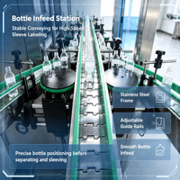 Machine d'étiquetage à manchon thermorétractable personnalisable pour les bouteilles de boissons, les cosmétiques, les produits chimiques quotidiens