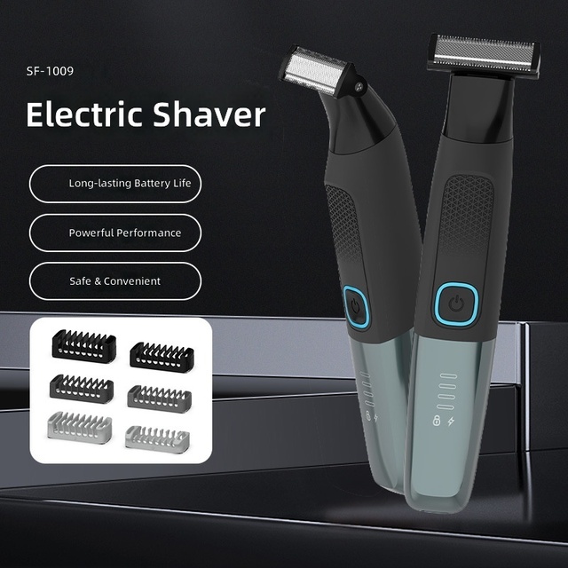 High Quality Waterproof Electric Shaver with Battery Level Display, Armpit Trimmer, and Hair Removal Device Men's Razor