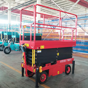 מעלית מספריים ניידת 8 מטר 500 ק\"ג להרמה חיצונית, פלטפורמת הרמה הידראולית, להרמת ציוד ותחזוקה - Product Image 5