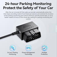 Cable Cargador OBDII para Automóvil, Adaptador de Corriente Mini USB Macho, Kit de Cableado para GPS y Cámara de Coche
