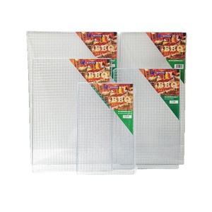 Portable BBQ Grill Wire Cooking Grate 40x25cm Easily Cleaned For Outdoor Grilling Meat - Product Image 3