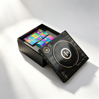 Boîte cadeau musicale de luxe avec module sonore, design tourne-disque, emballage rigide pour kits de communication, boîte influenceur et cadeaux haut de gamme