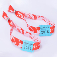 Bracelet RFID ajustable en tissu passif 13,56 MHz 1K pour événements festifs