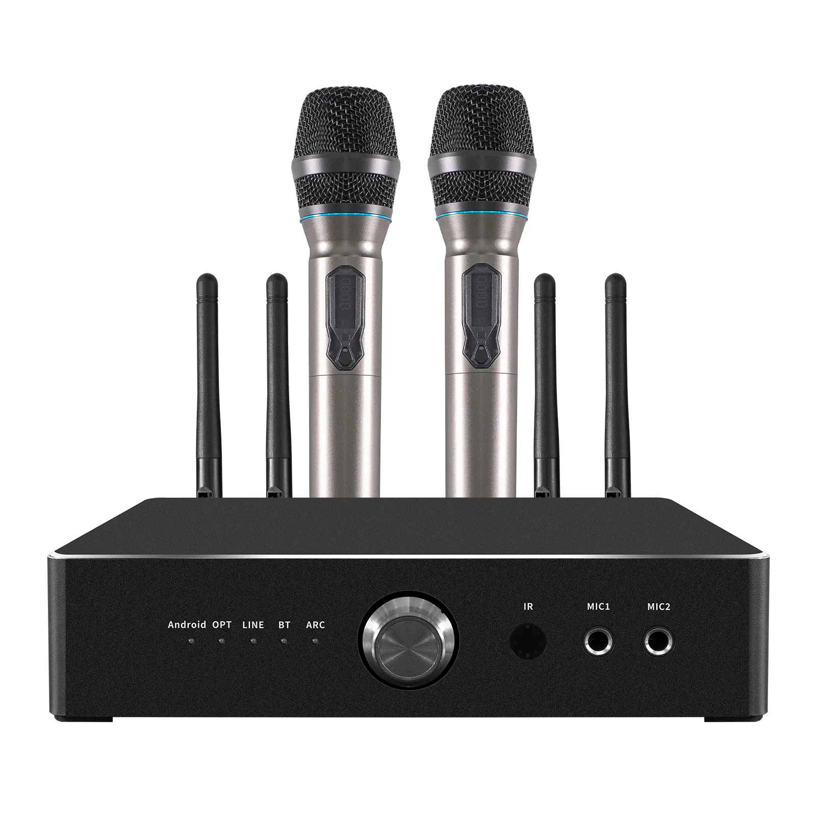 HLQ amplifier android desain pribadi menerima sesuaikan UI 2G 8G 600W amplifier ktv sistem karaoke