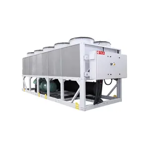 Industrial Refrigerated Inverter Free Cooling Screw Chiller Unit Plant Conditioning Commercial TICA Air Cooled Chiller