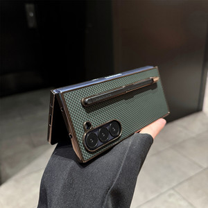 <span class=keywords><strong>Coque</strong></span> de téléphone tendance premium électroplaquée ultra-fine effet peau anti-chute avec emplacement pour stylet pour Samsung <span class=keywords><strong>Z</strong></span> <span class=keywords><strong>Fold</strong></span> 8 Ultra 7 6 - Product Image 5