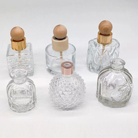 Diffuseur de parfum d'intérieur en verre, flacon de 50 ml et 200 ml, réutilisable, pour huiles essentielles
