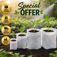 Sacs de culture en tissu non tissé, pots de pépinière pour semis, jardinières respirantes robustes pour l'intérieur et l'extérieur