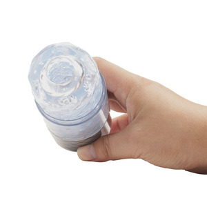 Sex Toy Male Masturbation Cup Sex Tool Transparent Masturbate Soft Tube Cup <strong>Realistic</strong> <strong>Vagina</strong> Pussy for Men - Product Image 5