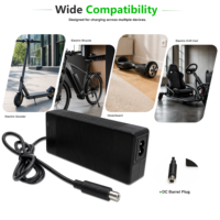 Evrensel 36V-72V Elektrikli Scooter Pil Şarj Cihazı Li-ion LiFePO4 Pil GX16 DC XLR RCA Konnektörlü Fabrika Fiyatı OEM Tedarik
