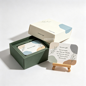 <span class=keywords><strong>Carte</strong></span> d'affirmation personnalisée avec logo sur mesure, design personnalisé, mots positifs, amour-propre, santé mentale, <span class=keywords><strong>psychologie</strong></span>, éducation, cadeau - Product Image 3