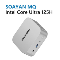 Nouveau Mini PC Intel Core Ultra 5 125H de 14e génération, 14 cœurs, 12 Go LPDDR5, SSD NVMe PCIe 1 To, pour entreprise, IA et jeux, sous Windows 11 Pro, garantie 3 ans