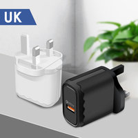 Chargeur USB 18W QC3.0, adaptateur d'alimentation de charge rapide Android, chargeurs muraux portables pour téléphones portables