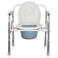 Chaise de toilette pliante en gros pour personnes âgées, idéale pour les petits espaces, fournitures de rééducation