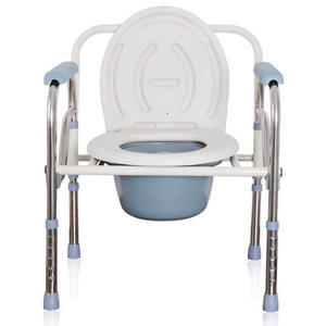 Chaise de toilette pliante en gros pour personnes âgées, idéale pour les petits espaces, fournitures de rééducation - Product Image 3
