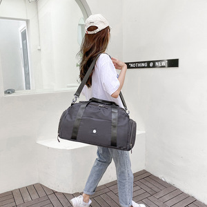 Bolsa de viaje de gran capacidad, tela Oxford rosa, bolsa de gimnasio con separación de ropa seca y húmeda para viajes de ocio - Product Image 4