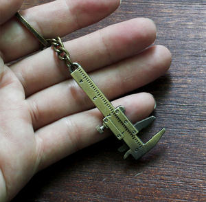 Draagbare mini-zinken legering metalen ringliniaal mode schuifmaat sleutelhanger <span class=keywords><strong>offset</strong></span> meetinstrument hardware accessoires - Product Image 4