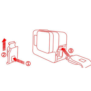 สำหรับ GoPro HERO <span class=keywords><strong>5</strong></span>/6/7อะไหล่กล้องแอคชั่น CPL เลนส์ CPL ถอดออกได้อุปกรณ์เสริมกล้องกีฬาประตู - Product Image 4