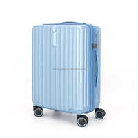 Valise intelligente légère et durable en ABS+PC, 20 pouces, 4 roues, élégante, avec logo personnalisé, valise à roulettes