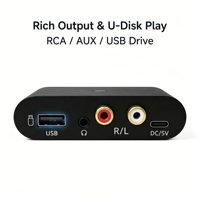 Décodeur audio BT500 Bluetooth 5.3 ARC optique coaxial vers analogique HDTV numérique vers 3,5 mm, convertisseur audio optique, décodeur audio