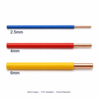 Fil de cuivre massif à âme unique de 2,5 mm, 4 mm, 6 mm, isolé en PVC, câble électrique BV 450V 750V ignifuge pour câblage domestique
