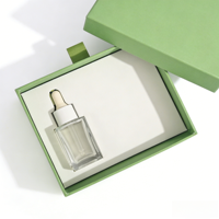 Boîte cadeau élégante en papier rigide blanc laminé mat, matériaux recyclés pour l'emballage de parfums et de cosmétiques, tiroir coulissant