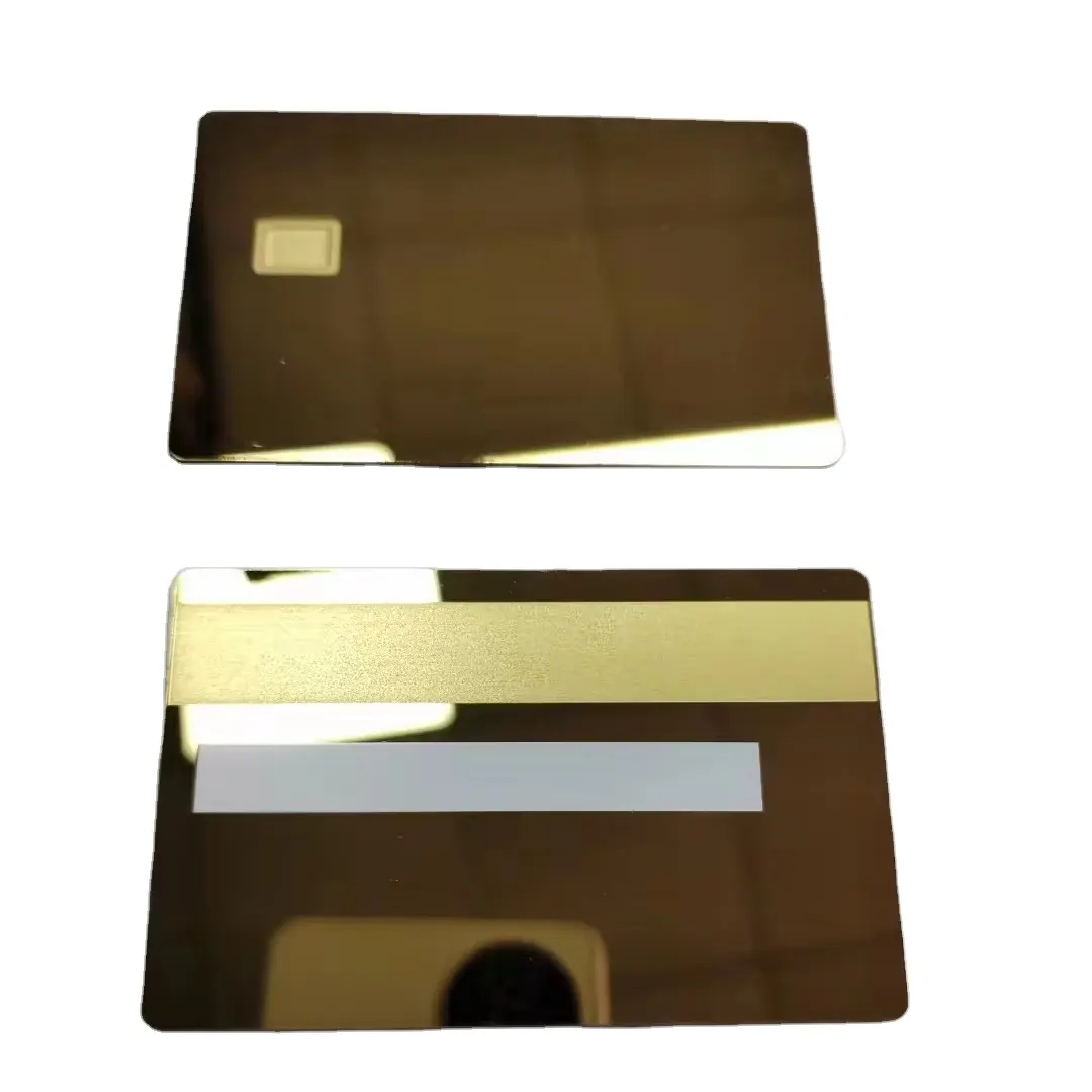 Op Maat Gemaakte Metalen Blanco Visum Creditcards, Blanco Bankpas Emv Chip Op Voorraad