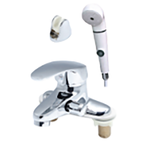 Vente d'usine RV-S037 blanc RV douche avec robinet en alliage de cuivre-zinc <span class=keywords><strong>caravane</strong></span> RV camping-car douche interrupteurs chauds et froids - Product Image 1