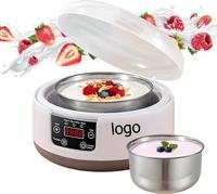 Petite yaourtière en acier inoxydable entièrement automatique multifonctionnelle domestique à température constante Natto vin riz intelligente