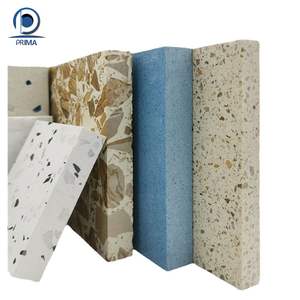 Prima Personnalisable Haut de Gamme Artificielle Terrazzo Pierre Rustique Particule Forme Solide Surface Feuille Blazing Marbre Hôtels Planchers - Product Image 3