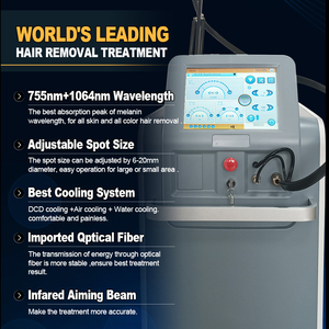 Dài xung 1064nm 755nm Alexander Max Pro nhẹ nhàng alexandrite tẩy lông bằng <span class=keywords><strong>laser</strong></span> Đức máy để bán - Product Image 5