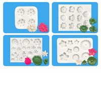 Outil de gâteau Multi marguerite fleur Silicone moule moule gâteau de mariage Fondant gâteau décoration argile moules