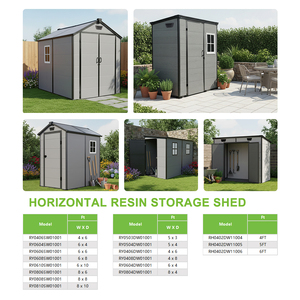 Abri de jardin en résine plastique résistant aux intempéries et aux nuisibles, montage facile, robuste, imperméable, pour l'<span class=keywords><strong>achat</strong></span> en gros - Product Image 4