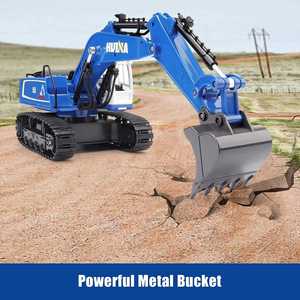 Remote Control Excavator Boys Rc Excavators Metal Shovel for Kids Digging Machine Toys 1/<b>18</b> Scale 2.4Ghz - Product Image 6