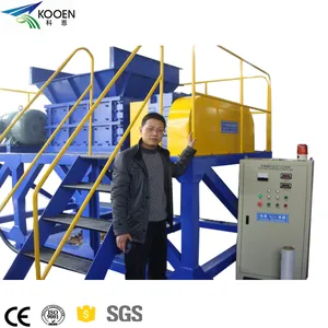 Durable and Powerful plastic box container shredder machine polystyrene shredder/tire shredder