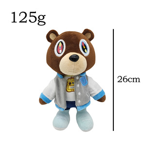 Urso de Pelúcia Kanye West Novo por Atacado, Brinquedo Super Macio Decorativo em Roupas, Presentes para Crianças em Vários Tamanhos - Product Image 4
