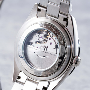 Orologio Meccanico da Uomo Subacqueo con Cinturino in Pelle, Calendario Luminoso, Resistente all'Acqua 5ATM, Stile alla Moda - Product Image 3
